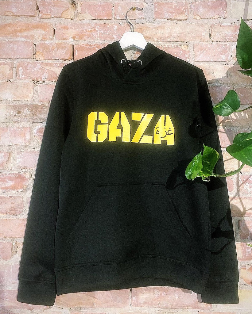 Gaza hoodie sort