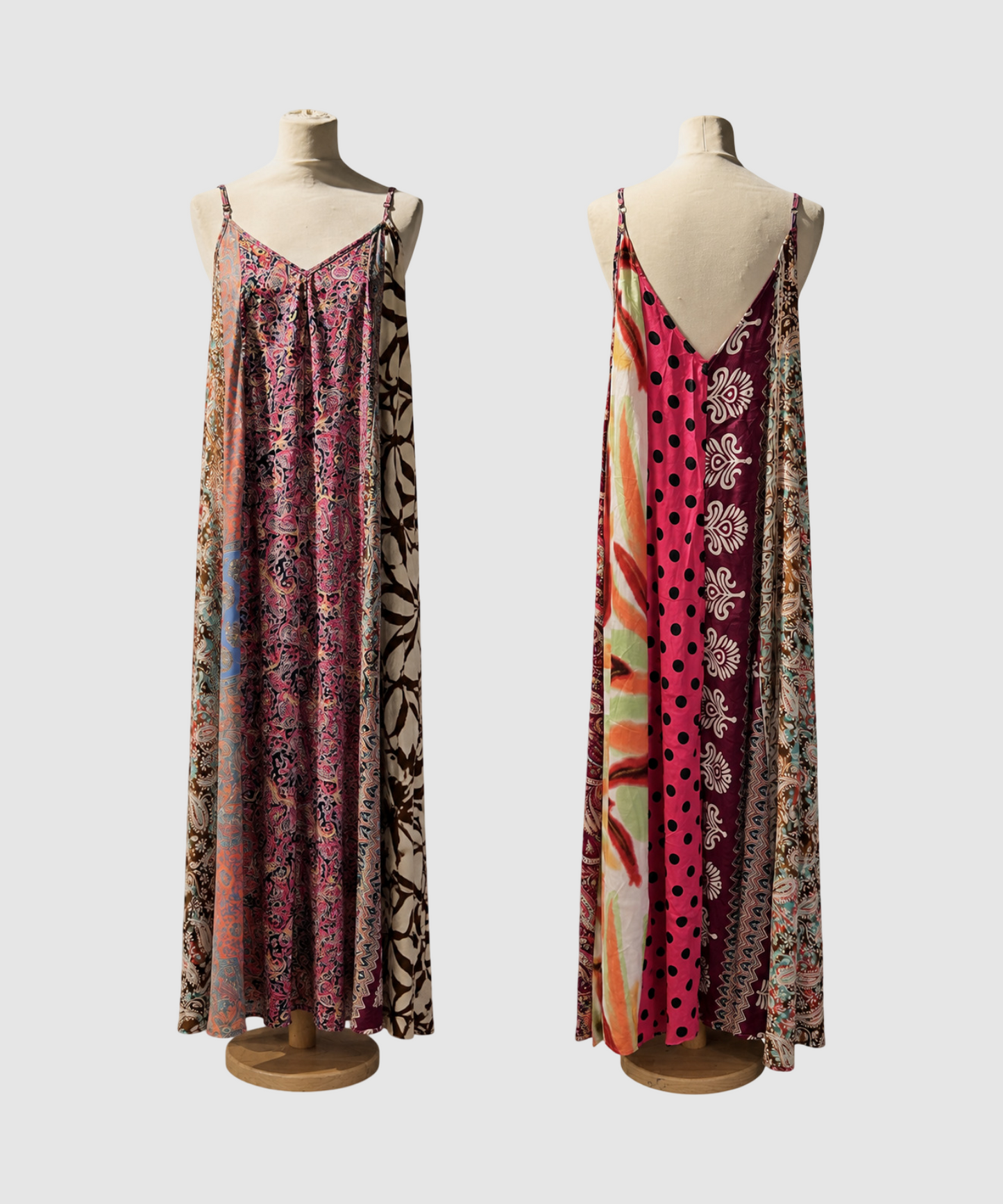 Maxi kjole i ren silke - Plus Size Kavya