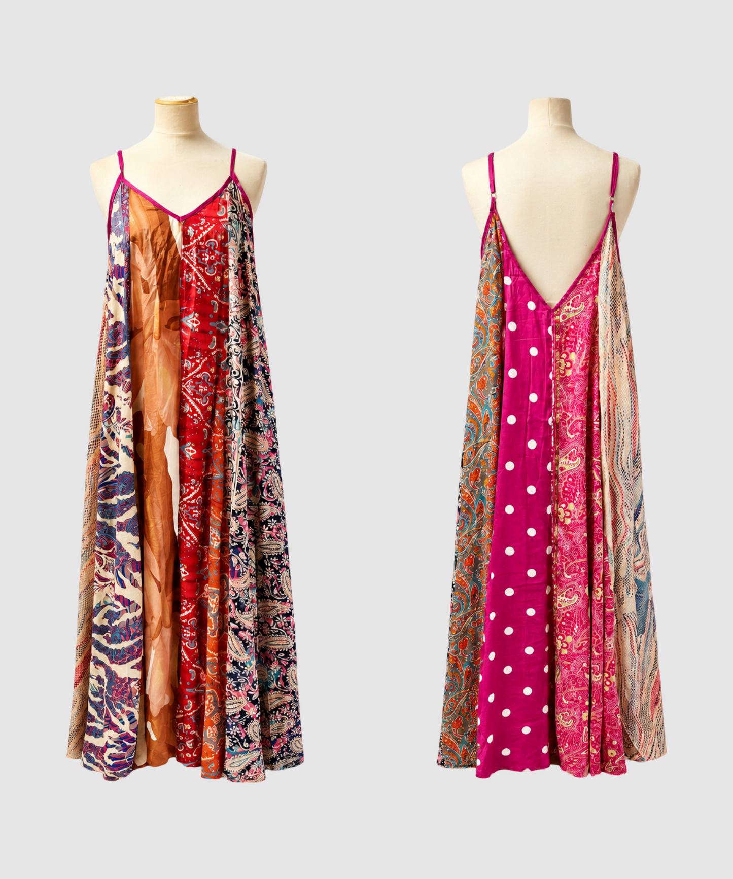 Maxi kjole i ren silke - Plus Size Aarohi