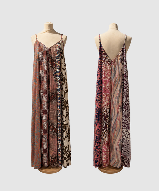 Maxi kjole i ren silke - Plus Size Kaniha