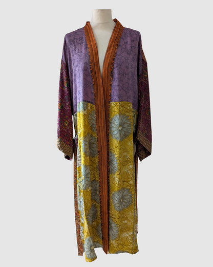 Plussize silke kimono fra Indien -Bhavika