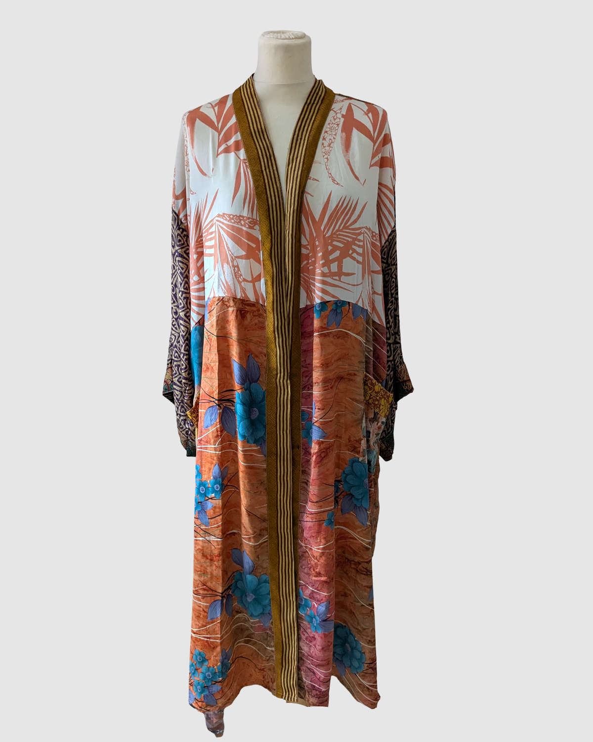 Plussize silke kimono fra Indien - Akhi