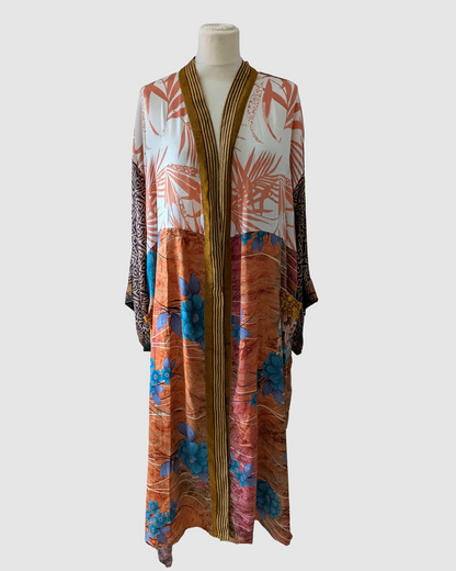 Plussize silke kimono fra Indien - Akhi