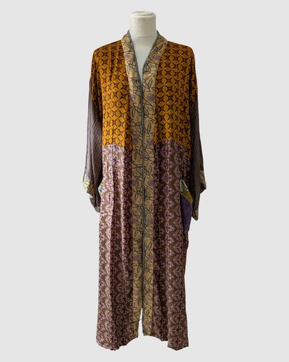 Plussize silke kimono fra Indien -Deepka