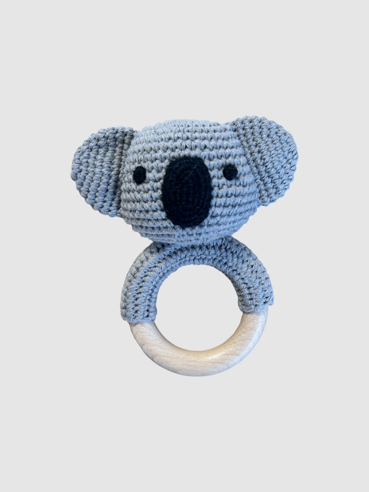 Hæklet rangle i bomuld – koala