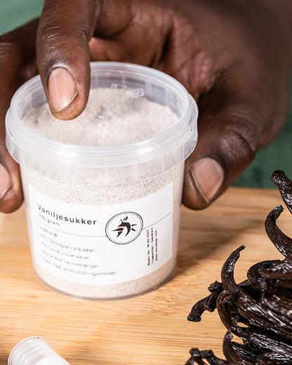 Vaniljesukker med ægte vanilje fra Uganda