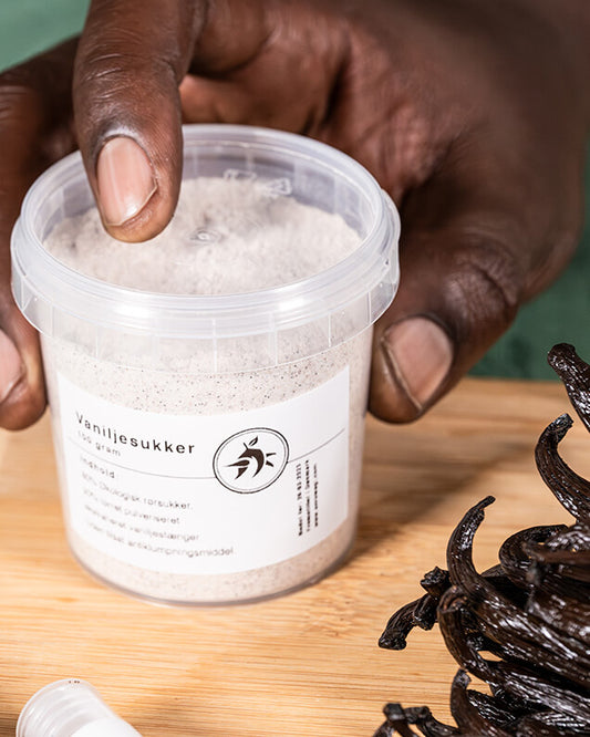 Vaniljesukker med ægte vanilje fra Uganda
