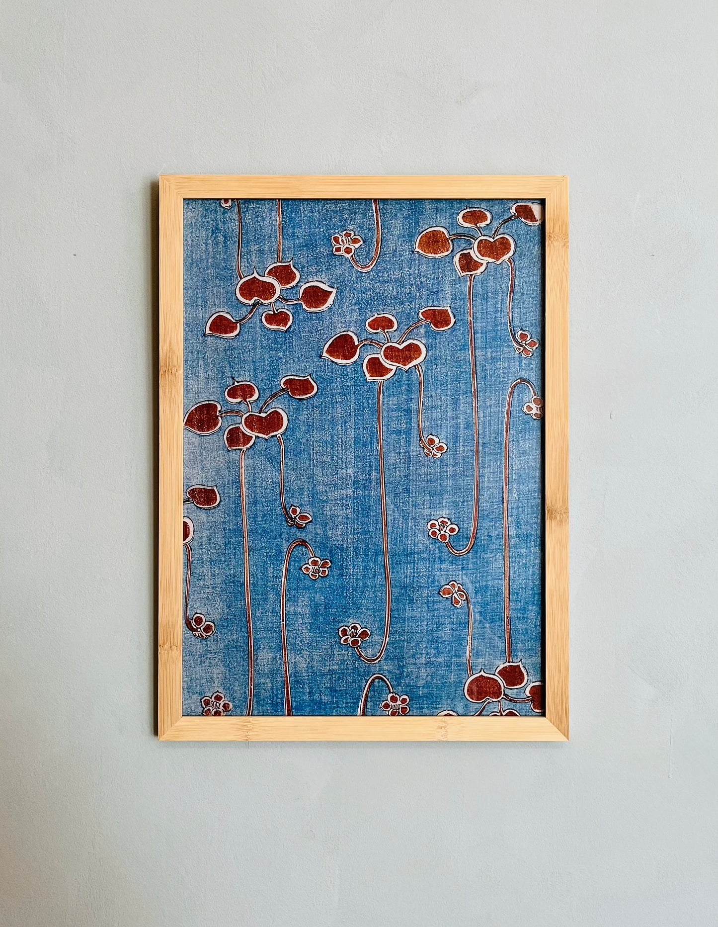 VINTAGE JAPANSK VINE BIJUTSU SEKAI PLAKAT
